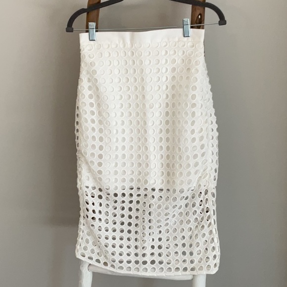 Banana Republic Eyelet Top & Skirt Outfit - Picture 3 of 7